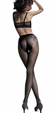 Fiore Klara Classic Sheer Bikin Brief Tights 20 Denier (Large, Black)