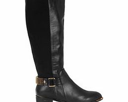 FIORELLA Black and gold chain detail boots