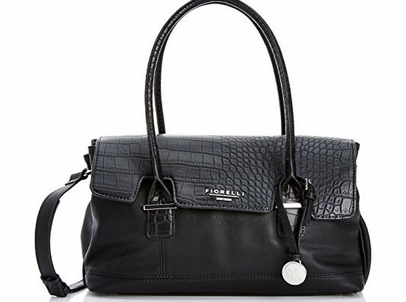 Fiorelli Womens Olivia Jade Shoulder Bag FH8032 Black Croc Mix