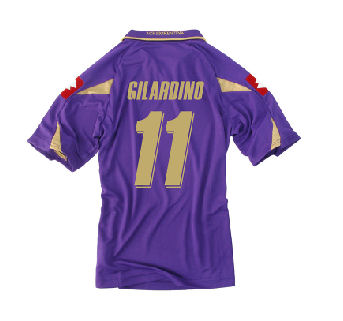 Fiorentina Lotto 2010-11 Fiorentina Lotto Home Shirt (Gilardino 11)