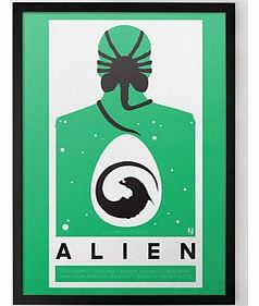 Firebox Alien (Large in a Black Frame)