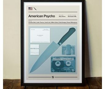 American Psycho (Large in a Black Frame)