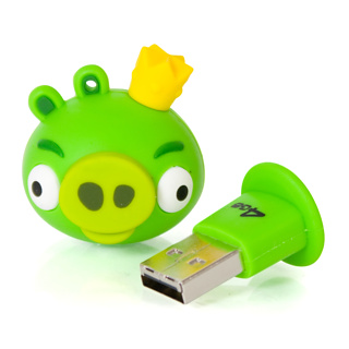 Firebox Angry Birds Flash Drives (King Piggy)
