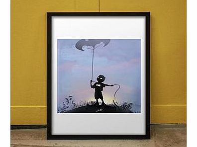 Firebox Bat Kid (Large in a Black Frame)