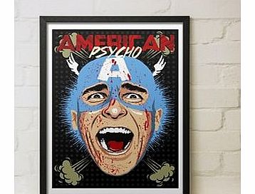 Firebox Captain Psycho (Large in a Black Frame)