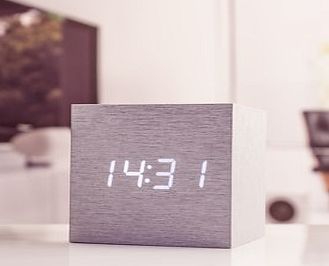 Firebox Click Cube Clocks (Aluminium)