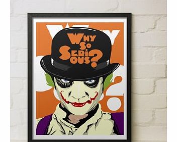 Firebox Clockwork Joker (Large in a Black Frame)