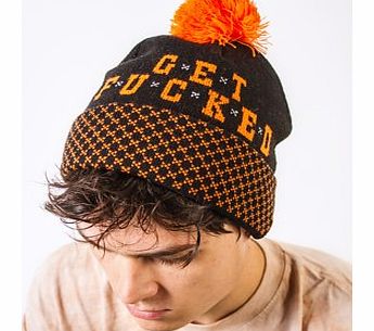 Firebox Get F*cked Beanie (Orange and Black)