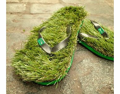 Green Grass Flip Flops (Mens Large)