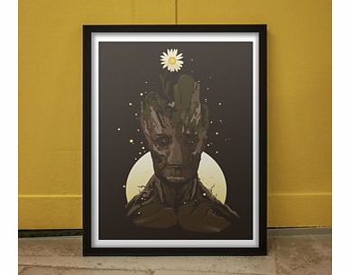 Groot (Large in a Black Frame)