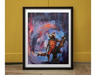 Guardian Rocket (Large in a Black Frame)
