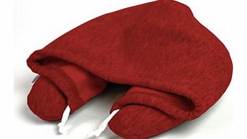 Firebox Hoodie Travel Pillow (Red)