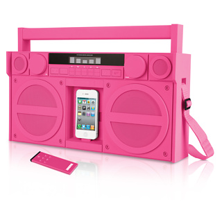 iHome iP4 Boombox (Pink)