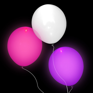 Firebox illoom balloons (15 Pack Pink/White/Purple)