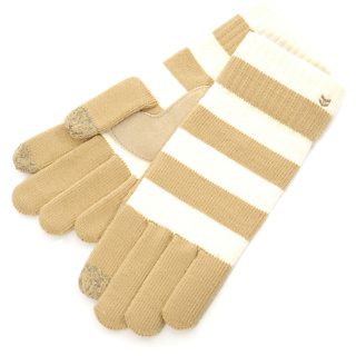 Firebox Isotoner SmarTouch Gloves (Ladies Camel/Cream