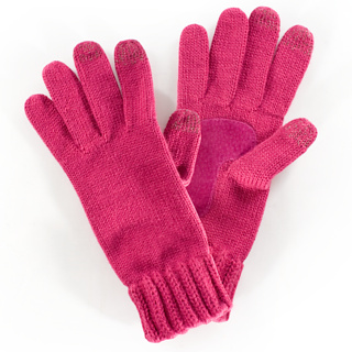 Firebox Isotoner SmarTouch Gloves (Ladies Pink)