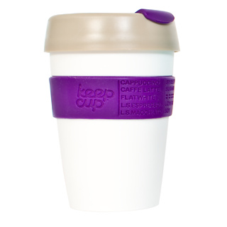 Keep Cup (12oz - Royal Purple and White)