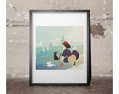 Firebox Kikis (Large in a Black Frame)