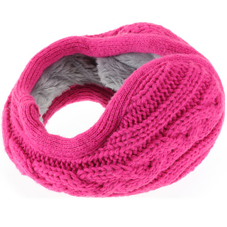 Knitted Headphone Earmuffs (Pink)