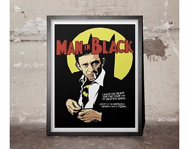 Firebox Man in Black (Large in a Black Frame)