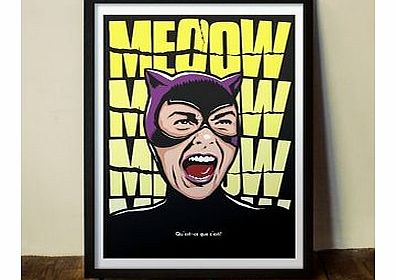 Firebox Meoow (Large in a Black Frame)