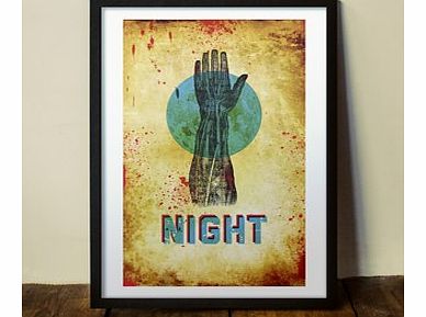 Firebox Night Of The Living Dead (Large in a Black Frame)