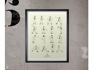 Firebox Office Dance (Large in a Black Frame)