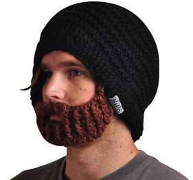 Firebox Original Beard Hats (Black with Brown Beard)
