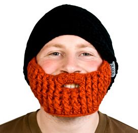 Firebox Original Beard Hats (Black with Ginger Beard)