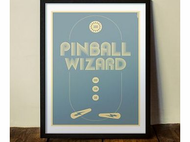 Firebox Pinball Wizard (Large in a Black Frame)