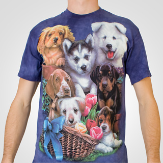 Puppy Collage T-Shirt (Medium)