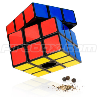 Rubiks Cube Salt and Pepper Mills (Pepper)