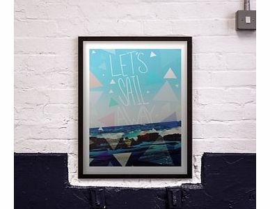 Firebox Sail Away (Large in a Black Frame)