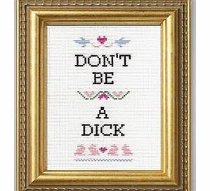 Firebox Subversive Cross Stitch Kits (Dont Be A Dick)