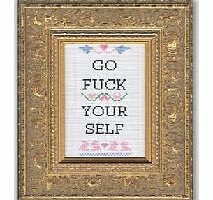 Firebox Subversive Cross Stitch Kits (Go Fuck Yourself)