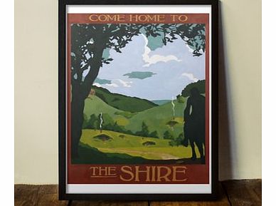 The Shire (Large in a Black Frame)