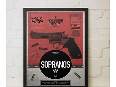 Firebox The Sopranos (Large in a Black Frame)
