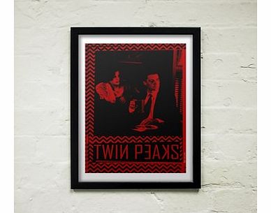 Firebox Twin Peaks (Medium in a Black Frame)