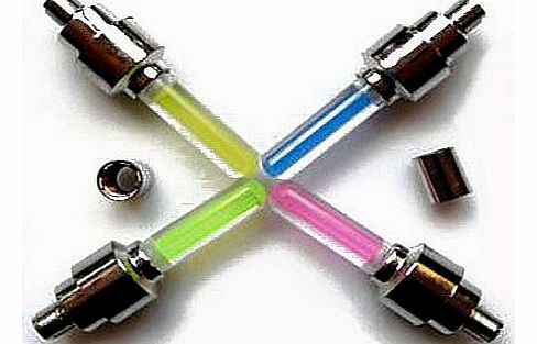 Fireflys Bicycle Safety LED Wheel Lights Blue Neon x 2 Pack