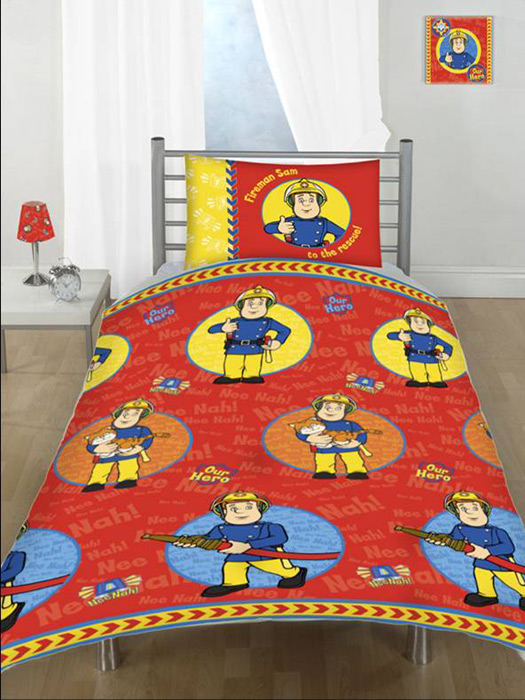 Fireman Sam and#39;Our Heroand39; Duvet Cover and Pillowcase Bedding