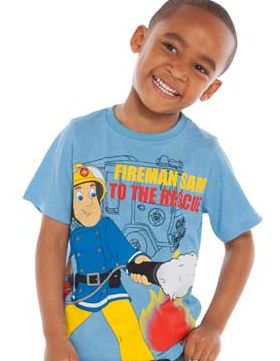 Fireman Sam Boys Blue T-Shirt - 3-4 Years