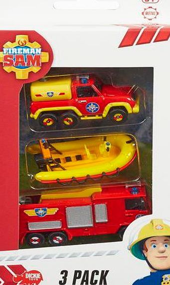 Fireman Sam Die Cast Vehicles Three Pack