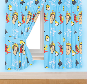Fireman Sam Hero 66` x 72` Curtains