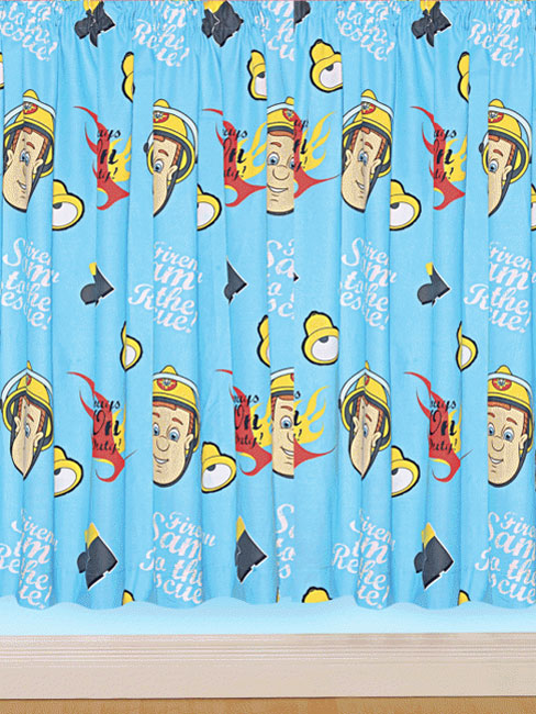 Fireman Sam Hero Curtains 54` Drop