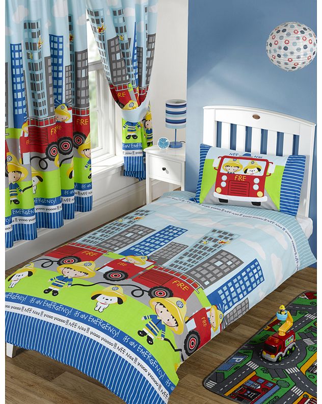 Nee Naa Fire Engine Single Duvet Cover and