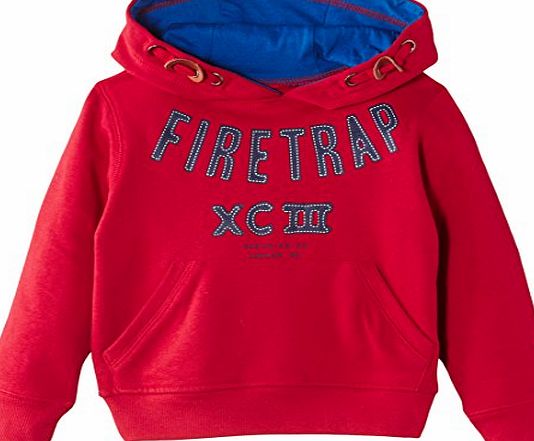 Firetrap Boys 1993 Hooded Sweatshirt, Red, 8-9 Years