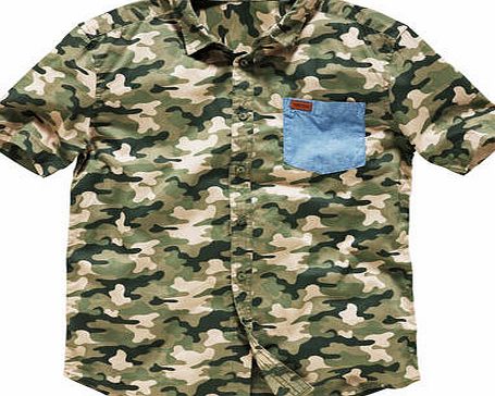 Firetrap Boys Camo Shirt - 12-13 Years
