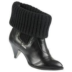 Female Allen Leather/Textile Upper Other/Textile Lining Fashion Ankle Boots in Black
