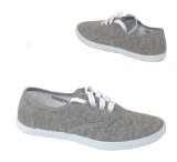 Firetrap Garage Shoes - Canaria - Womens Flat Canvas Shoe - Jersey Size 8 UK