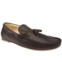 Firetrap Male Fire Lizen Leather Upper in Dark Brown